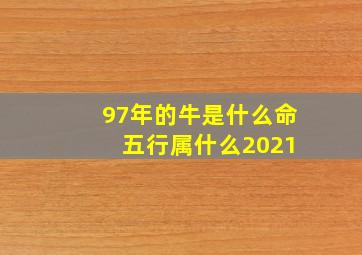 97年的牛是什么命 五行属什么2021